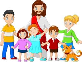 cartoon-jesus-christus-with-children-vector